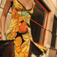 Multicolor Fruit Print Spaghetti Strap V Neck Mini Dresses 2026 Woman Sexy Clothes