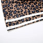 Straight Long Pants Woman Leopard Print Elastic Waist Stripe Patchwork Wild Style Classic Autumn New Style Bottoms