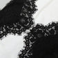 Lace Patchwork Backless Maxi Dresses Elegant Woman for Party Evening Dress White Black