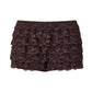 Womens Multi Layer Ruffle Lace Bloomers Elastic Waist Scalloped Lace Shorts Beach Holiday Daily Wear Cute Casual Bottoms