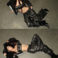 Sexy PU Leather Tank Top Women Hollow Metal Buckle Sleeveless Coquette Midnight Party Clubwear Hottie Punk Style Vest