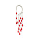 1PC Goth Red Bead Crystal Ear Cuff Earring for Women Trendy Vintage No Piercing Tassel Clip Earring Halloween Party Jewelry Gift