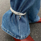 Unique Cross Rhinestone Tassels Pendant Anklet Women Elegant Multilayer Imitation Pearl Foot Chain Summer Charm Jewelry