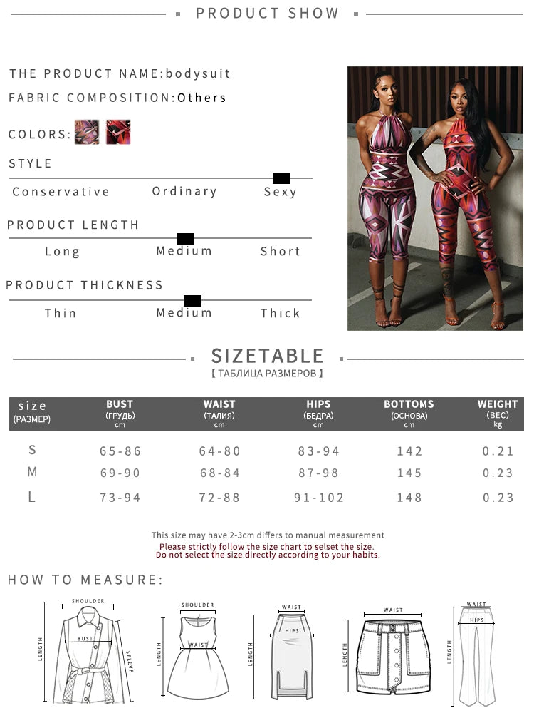 Colorful Print Playsuits Woman Halter Off Shoulder Backless Skinny Peach Hip Hot Girls Street Sexy Fashion Rompers