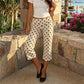 Women Y2K Trendy Low Waist 3/4 Length Capri Trouser Fold Over Waist Tie Side Drawstring Slim Fit Streetwear Lounge Pants
