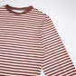 Brown and Pink Striped Crew Neck Long Sleeve Mini Dress Woman Clothes Fall Casual Loose Dresses