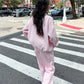 Striped Sweatshirt Sets for Women 2 Piece Pants Outfits Y2k Long Sleeve High Neck Pullover and Pants Spring Tracksuit
