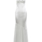 Low-Neck Satin Maxi Dress Women Sleeveless Slim Chic Wedding Party Elegant Vacation Summer Fashion Classic Vestidos