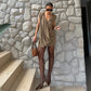 Asymmetric Ruched Sleeveless Mini Dress for Woman Fashion Summer Dresses 2026