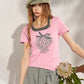 Women's Strawberry Letter Print Ribbed Knit T-Shirt, Cute Slim Fit Casual Streetwear Crop Top, 2 Colors Available