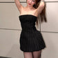 Stretch Dress Women Stripe Trend Sleeveless Coquette Midnight Party Clubwear Skinny Sexy Fashion Chic Hottie Mini Bodycon
