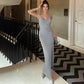 Sexy Halter Backless Split Maxi Dress 2024 Summer Outfits Women Elegant Party Long Dresses Night Gown