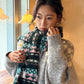 2025 Winter New Arrivals Y2K Bohemian Stripe Panel Neck Warmer Accessory For Woman