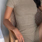 Classic 2-Piece Set Women Knit Sporty Style o-Neck t-Shirt+Elastic Waist Simple Short Leisure Daily Summer Trend Suit