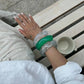 Y2K Transparent Resin Acrylic Bangles for Women New Trend 2025 Boho Irregular Geometric Wide Bracelet Charms Jewelry