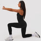 One Piece Jumpsuit Women Summer Outfit 2024 Fashion Sexy Sleeveless Backless Gym Jumpsuits Workout Clothes