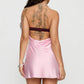Women Contrast Mini Tube Dress Slim Fit Ruched Off Shoulder Sleeveless Open Back A-line Short Dresses for Party Club