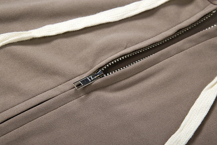 Sporty Tracksuit 2Piece Set Woman Autumn Trend Hooded Shirring Full Sleeve Jacket+Drawstring Long Pants Casual Style Suit