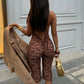 Summer Lace Sexy Jumpsuit Women Playsuit Elegant Halter V Neck Sleeveless Backless Skinny Beach Club Party Jumpsuit