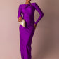 Hollow Out Long Sleeve Sexy Maxi Dress For Women Gown Fashion Solid Bodycon Ruched Club Evening Elegant Long Dress