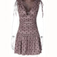 Polka Dot Halterneck Frill Mini Dress Woman Clothing Sexy Summer Dresses 2026
