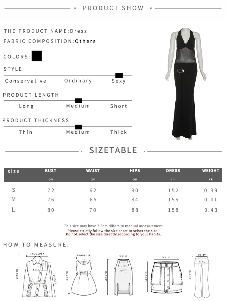 Halter Dress Women Mesh Patchwork Lace-Up Metal Ring Ribbon Ruched Elegant Skinny Stretch Backless Sleeveless Bodycon
