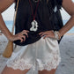 Women Satin Silk Lace Trim Shorts Silky Low Rise Boxer Shorts Y2k Teen Girls Cute Y2K Coquette Lounge Slip Bottoms