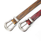 Simple Versatile Semi-Circle Metal Buckle Belt Retro Vintage for Women