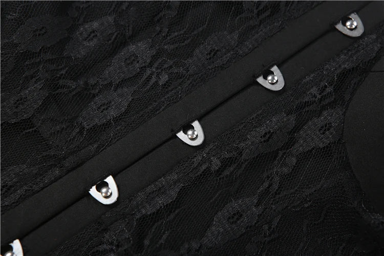 Patchwork Lace Camisole Single Row Buckle Low-Neck See Through Sexy Hottie Street Midnight Fashion Skinny Classic Tops