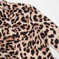 Leopard Print Long Sleeve Mini Dress Sexy Woman Clothes Turtleneck Hollow Backless Bodycon Dresses Clubwear