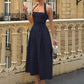 Halter Backless Long Dresses for Summer French Style Elegant Yellow Dress Woman Clothes