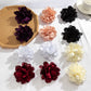 Exaggerated Large Fluffy Fabric Flower Stud Earrings for Women Elegant Petal Earring Trendy Y2K Jewelry Wed Accessories