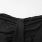 Elegant Strapless Ruched Wrap Maxi Dress Black Burgundy Evening Gown Party Dresses Woman Clothing