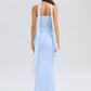 Sexy Two Piece Sets Women Neckerchief Strapless Crop Tops And Maxi Skirt Sets Sexy Club Party Skirt Two Piece Sets