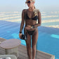 Women's Beach Bikini Cover Up Bathing Suit Fish Net Pearl Rhinestone Mesh See Through Swimsuit Beachwear Dresses