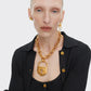 Brand Fashion Show Metal Alloy Lock Key Pendant Necklace For Women Fashion Jewelry Gorgeous Sweater Chain Statement Accessory