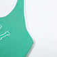 Sporty 2 Piece Set Women Casual Letter Print Halter Vest+Side Shirring Shorts Matching Streetwear Fitness Outfits