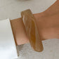 2025 Trendy Stacking Resin Bangles for Women Men Hip Hop Irregular Chunky Cuff Bracelets Charm Accessories Jewelry