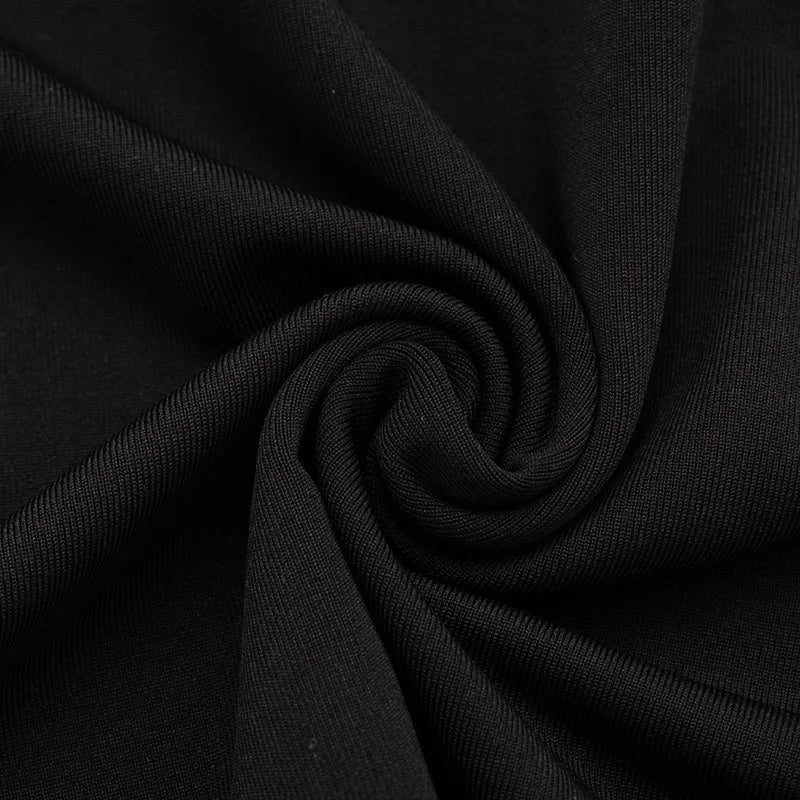 Long Sleeve Cold Shoulder Sheer Mesh Mini Dress Club Wear Party Outfit Black Dresses Woman Sexy Clothing