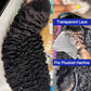 40 42 Inch 300% Density Natural Black Water Wave Jerry Curly Raw Vietnamese HD Invisible Lace Frontal Human Hair Wig For Women