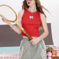 2024 summer new arrival Cyan lace stitching A-line casual sports breathable workwear skirt for women
