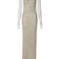 See Through Backless Sexy Maxi Dress For Women Summer New Sheer Sleeveless Back Split Sexy Long Dress Beachwear
