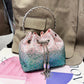 Rhinestones Evening clutch Bag Purses and handbag luxury Designer shoulder bag Shiny Crystal Clutch purse bucket bag