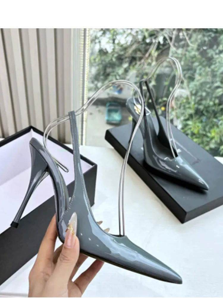 European and American Spring/Summer New Pointed Stiletto Sandals Fashionable and Sexy Party Wedding Women's High Heel Sandals