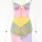 Diamond Chain Patchwork Print Mini Dress Women Fashion Y2K Summer Lace Sleeveless Backless Bodycon Dress 2025 Elegant
