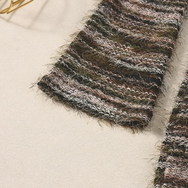 Striped Knitted Sweater Dresses for Woman Fall 2025 Fashion Sexy One Shoulder Long Sleeve Mini Dress