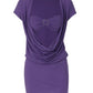 Two Piece Set Cowl Neck Short Sleeve Mini Dresses 2026 Summer Clothes for Woman Fashion Dress
