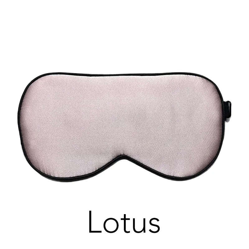 100% Real Mulberry Silk Sleep Mask Eye Covers for Sleeping Blindfold with Adjustable Strap Comfortable Super-Smooth