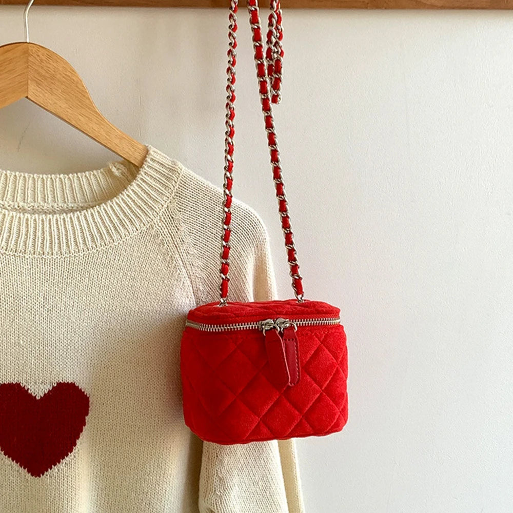 Mini Denim Crossbody Bags for Women 2026 Lingge Chains Shoulder Bag Fashion Brands Box Bag Lipstick Coins Purses and Handbags