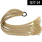 Synthetic Colored Braided Ponytail Hair Extension Rainbow Color Braids Pony Tail With Elastic Band Girl's Pigtail